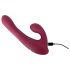 Javida - Vibratore rotante rosso con telecomando e braccio clitorideo