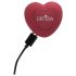 Javida - Vibratore rotante rosso con telecomando e braccio clitorideo