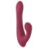 Javida - Vibratore rotante rosso con telecomando e braccio clitorideo