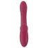 Javida - Vibratore rotante rosso con telecomando e braccio clitorideo