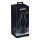 ANOS - plug anale morbido rigato - 7cm (nero)