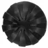 ANOS - tappo anale morbido rigato - 7 cm (nero)