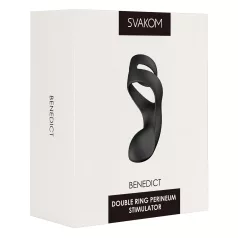  Svakom Benedict - anello fallico vibrante stimolatore perineo - silicone nero