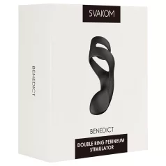   Svakom Benedict - anello fallico vibrante stimolatore perineo - silicone nero