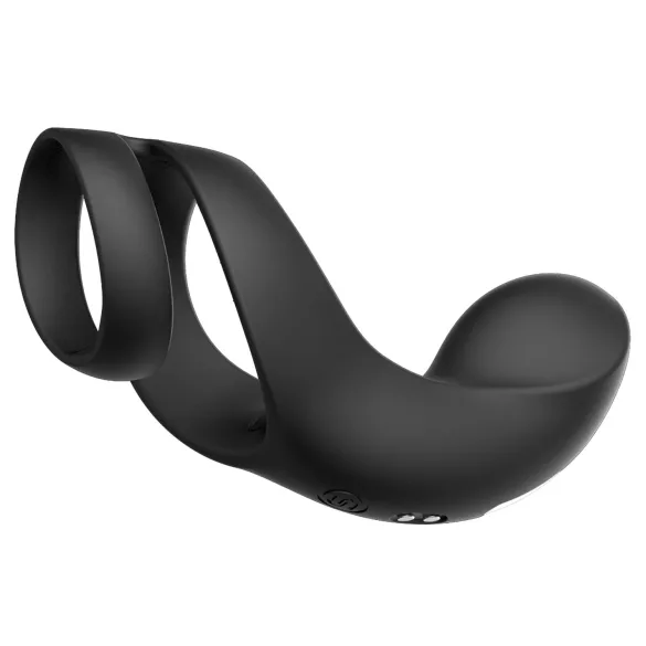 Svakom Benedict - anello fallico vibrante stimolatore perineo - silicone nero