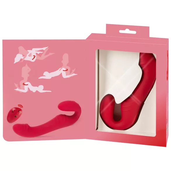 You2Toys - vibratore indossabile senza cinghie con telecomando - rosso