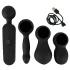 Couples Choice - vibratore massaggiante ricaricabile riscaldante - nero