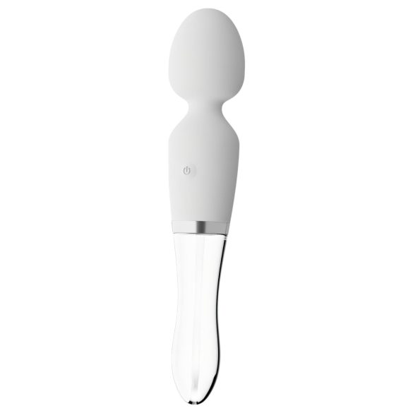 Liaison Wand - Vibratore in silicone-vetro con LED trasparente