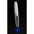 Liaison Straight - vibratore a LED ricaricabile (trasparente-bianco)