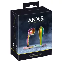 ANOS Metal Rainbow - set plug anale metallo - 2 pezzi
