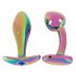 ANOS Metal Rainbow - set di plug anali in metallo (2 pezzi)
