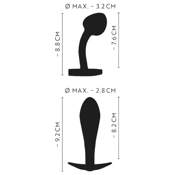 ANOS Metal Rainbow - set plug anale metallo - 2 pezzi