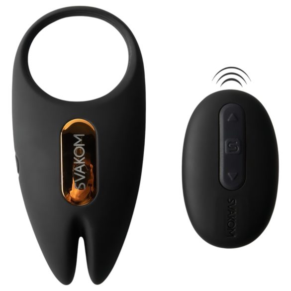 Svakom Winni 2 - anello vibrante per pene smart con telecomando (nero)