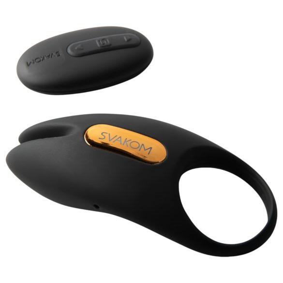 Svakom Winni 2 - anello vibrante per pene smart con telecomando (nero)