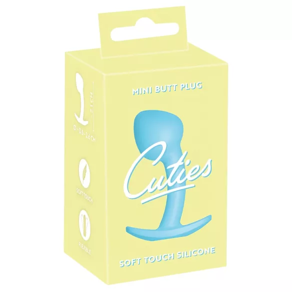 Cuties - plug anale mini - stimolatore in silicone blu 2,6 cm