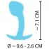 Cuties Mini Butt Plug - plug anale in silicone (blu, 2,6 cm)