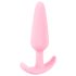 Cuties Mini Butt Plug - plug anale piccolo in silicone - rosa 2,1 cm