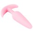 Cuties Mini Butt Plug - plug anale piccolo in silicone - rosa 2,1 cm