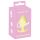 Cuties Mini Plug Anale in Silicone - Giallo (3,1 cm)