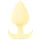 Cuties Mini Butt Plug - plug anale in silicone (giallo, 3,1 cm)