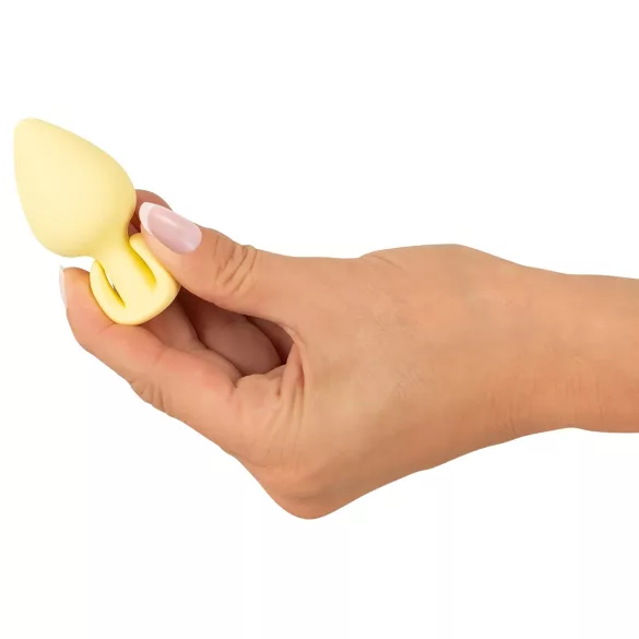 Cuties Mini Butt Plug - plug anale in silicone (giallo, 3,1 cm)