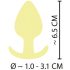 Cuties Mini Plug Anale in Silicone - Giallo (3,1 cm)