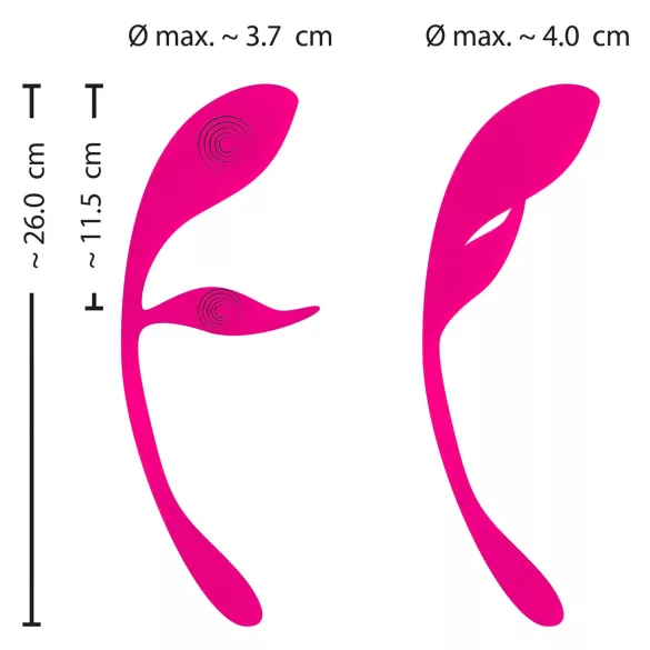 SMILE - vibratore a ovulo wireless ricaricabile - rosa