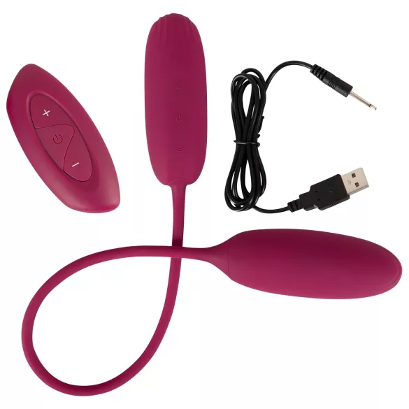 Smile Love Egg Duo - ovetto vibrante doppio - vaginale e anale