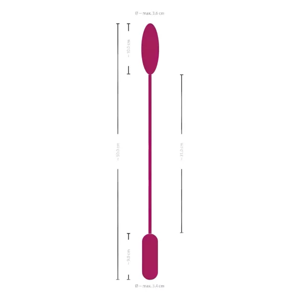 Smile Love Egg Duo - ovetto vibrante doppio - vaginale e anale