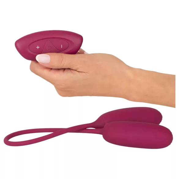 Smile Love Egg Duo - ovetto vibrante doppio - vaginale e anale