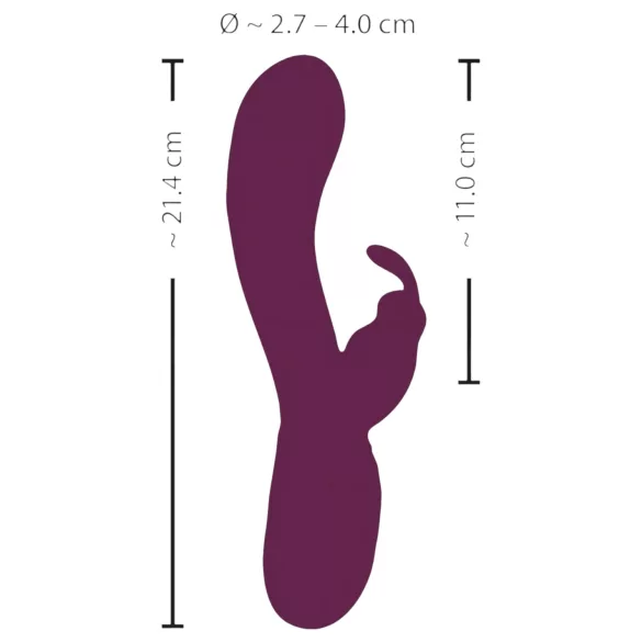 SMILE - vibratore clitorideo 3 motori ricaricabile silicone viola