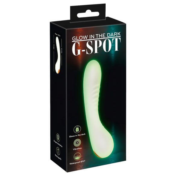 You2Toys - vibratore punto G fosforescente - silicone bianco
