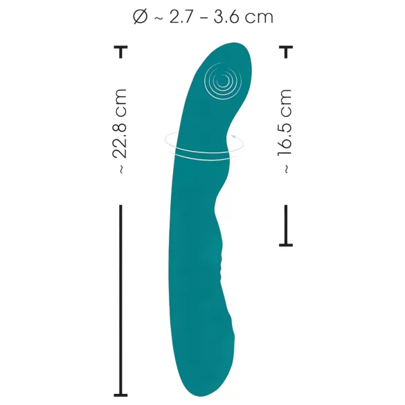 SMILE - vibratore punto G rotante ricaricabile impermeabile verde