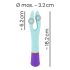 You2Toys Colorato - vibratore a 2 motori, ricaricabile e impermeabile