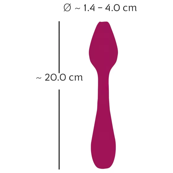 You2Toys Rosenrot - vibratore punto G flessibile - silicone rosso