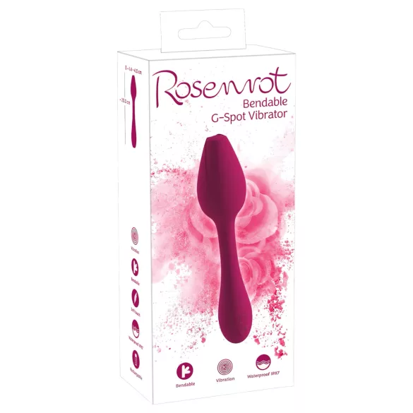 You2Toys Rosenrot - vibratore punto G flessibile - silicone rosso