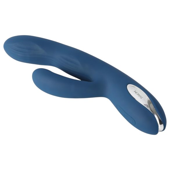 Svakom Aylin - vibratore vaginale con clitoride pulsante ricaricabile - blu