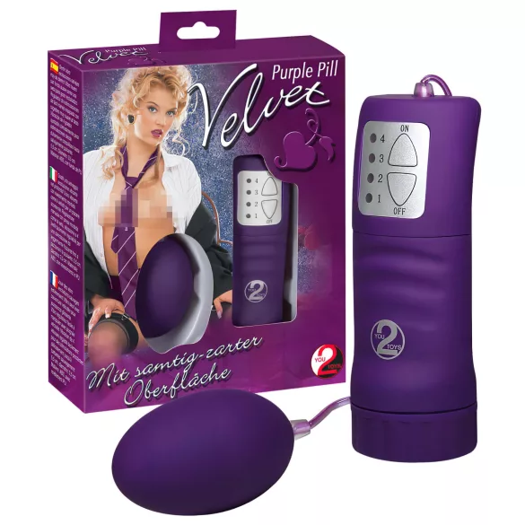 You2Toys - Vibratore a ovetto vellutato - viola
