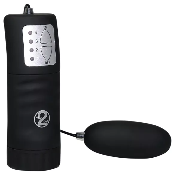 You2Toys - Ovetto vibrante nero - superficie vellutata