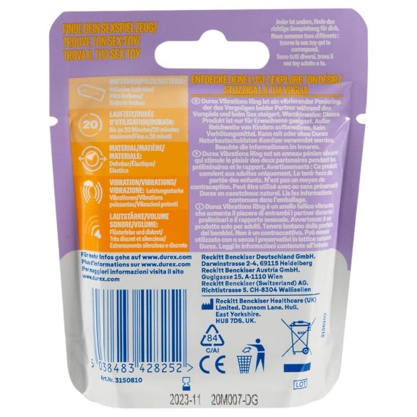 Durex - anello fallico vibrante