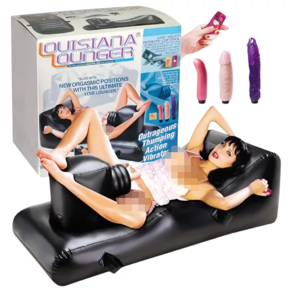NMC - Louisiana Lounger - macchina del sesso con vibratore incorporato (nero)