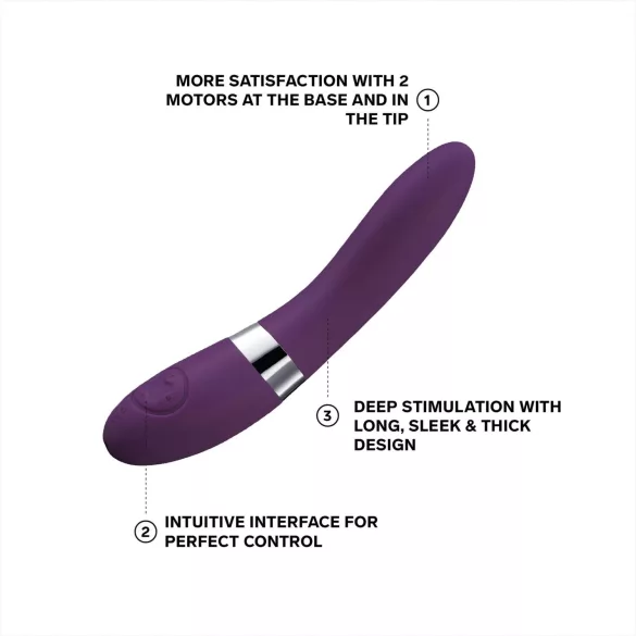 LELO Elise 2 - vibratore deluxe - stimolazione potente - silicone viola