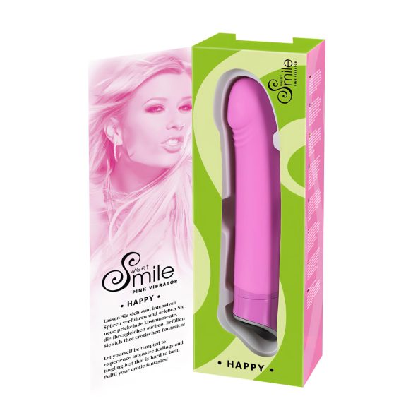 SMILE Happy - vibratore 7 velocità - silicone rosa