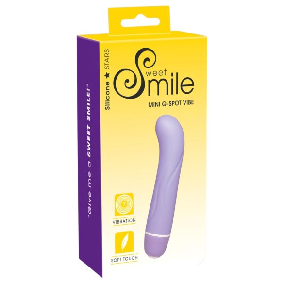 SMILE - Vibratore mini punto G - Impermeabile - Silicone viola