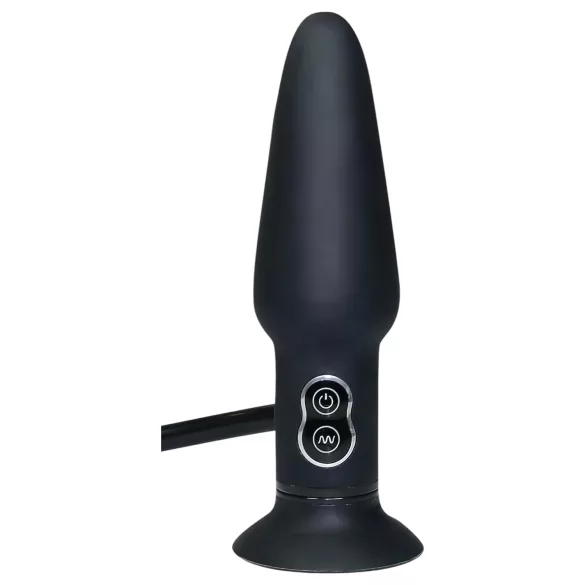 You2Toys True Black - vibratore anale gonfiabile - nero