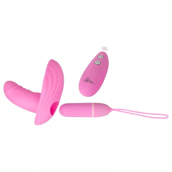 SMILE Shelly - vibratore clitoride con telecomando - rosa
