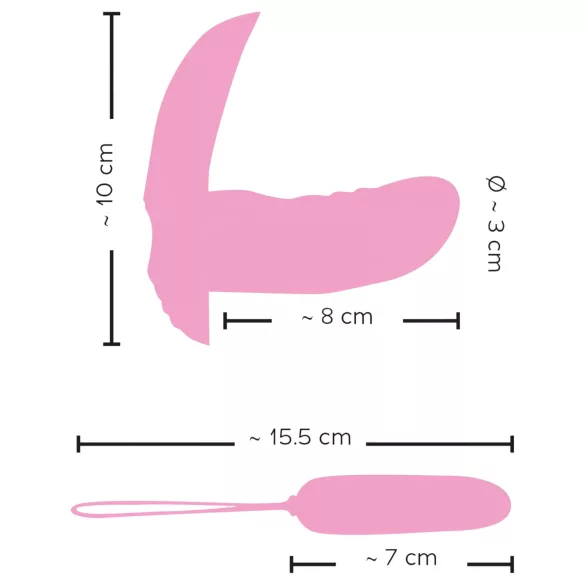 SMILE Shelly - vibratore clitoride con telecomando - rosa