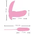 SMILE Shelly - vibratore clitoride con telecomando - rosa