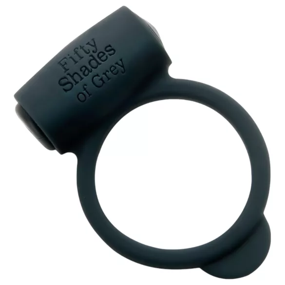 Fifty Shades of Grey - anello fallico vibrante - silicone nero