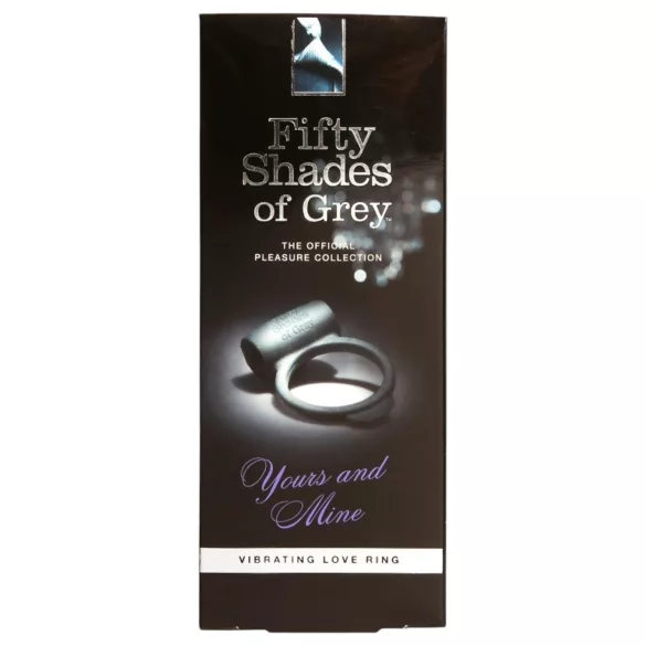 Fifty Shades of Grey - anello fallico vibrante - silicone nero